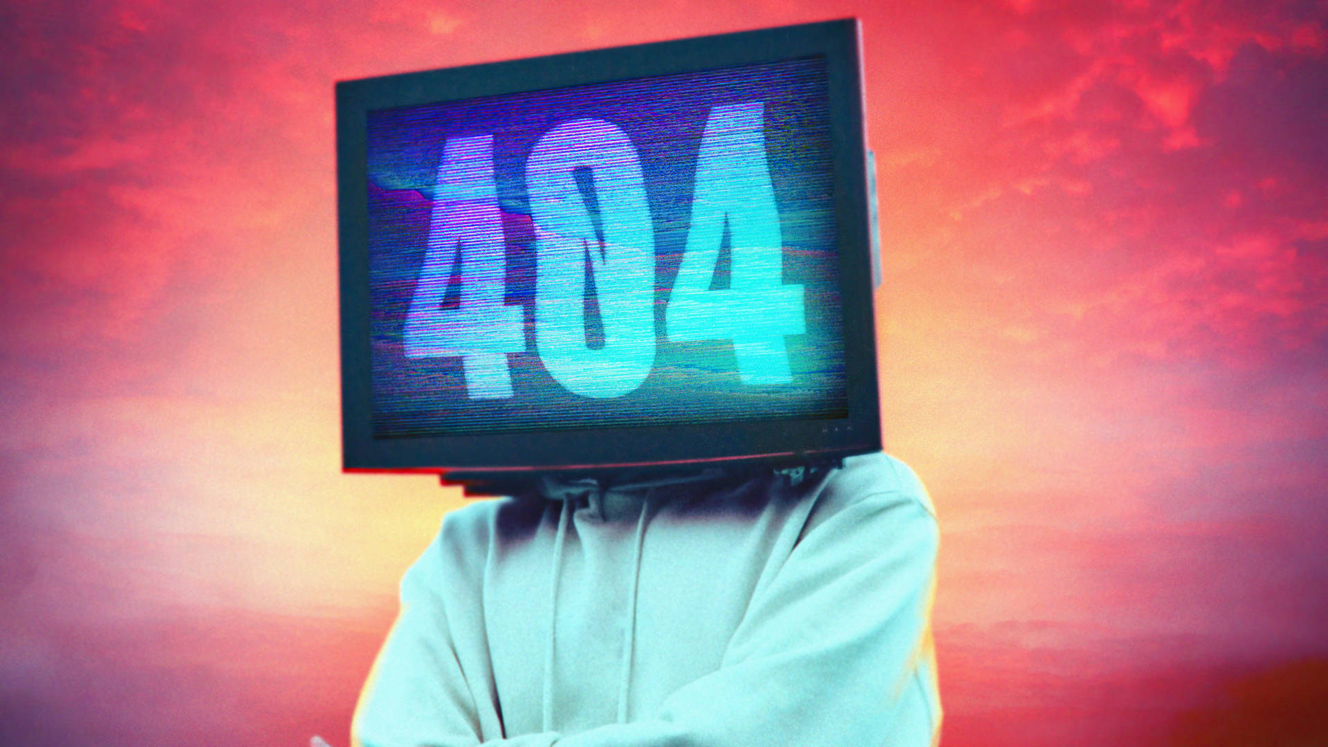 Surreal Interpretation Of A 404 Error - Tv Head