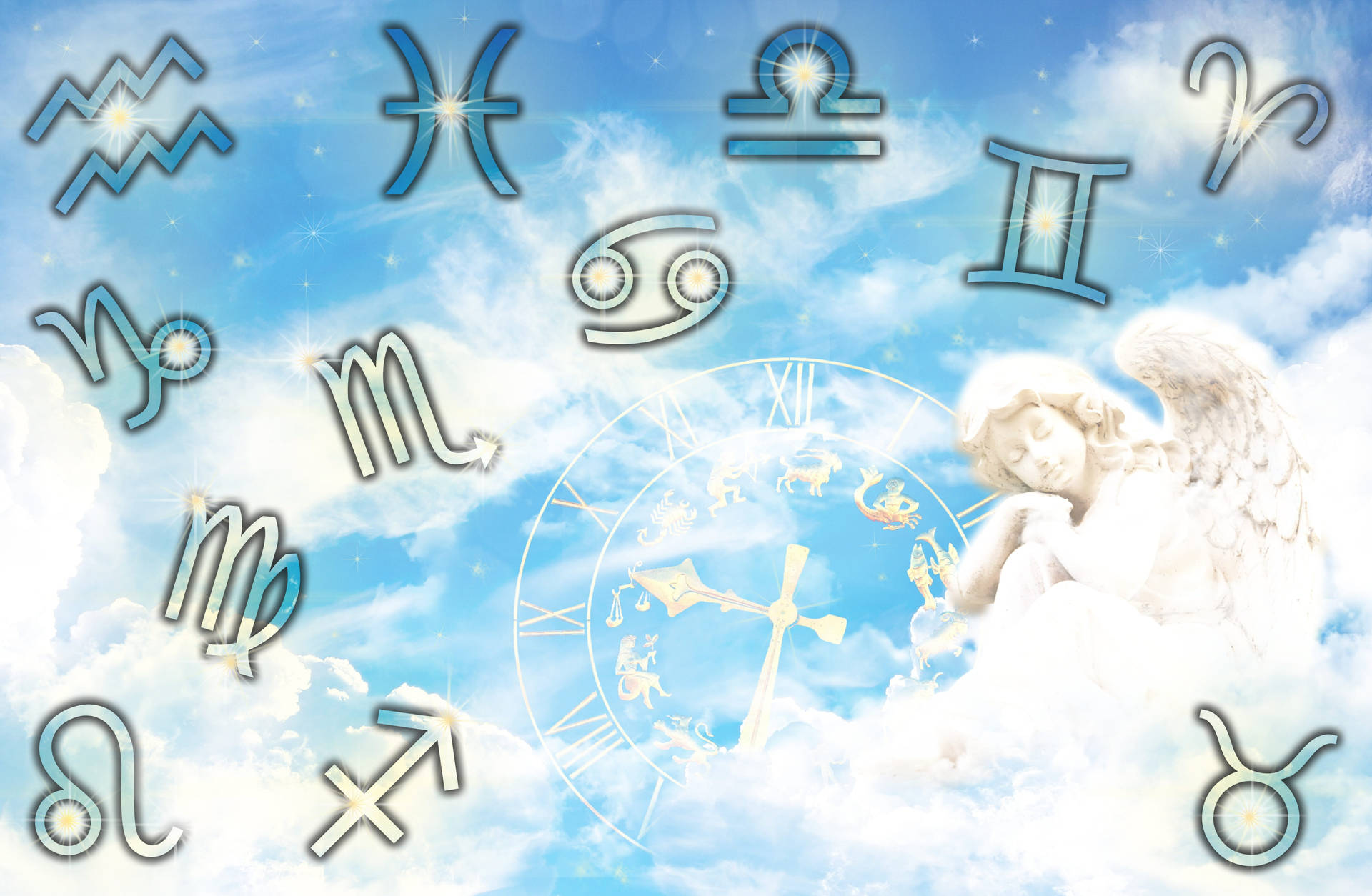Surreal Zodiac Signs Background