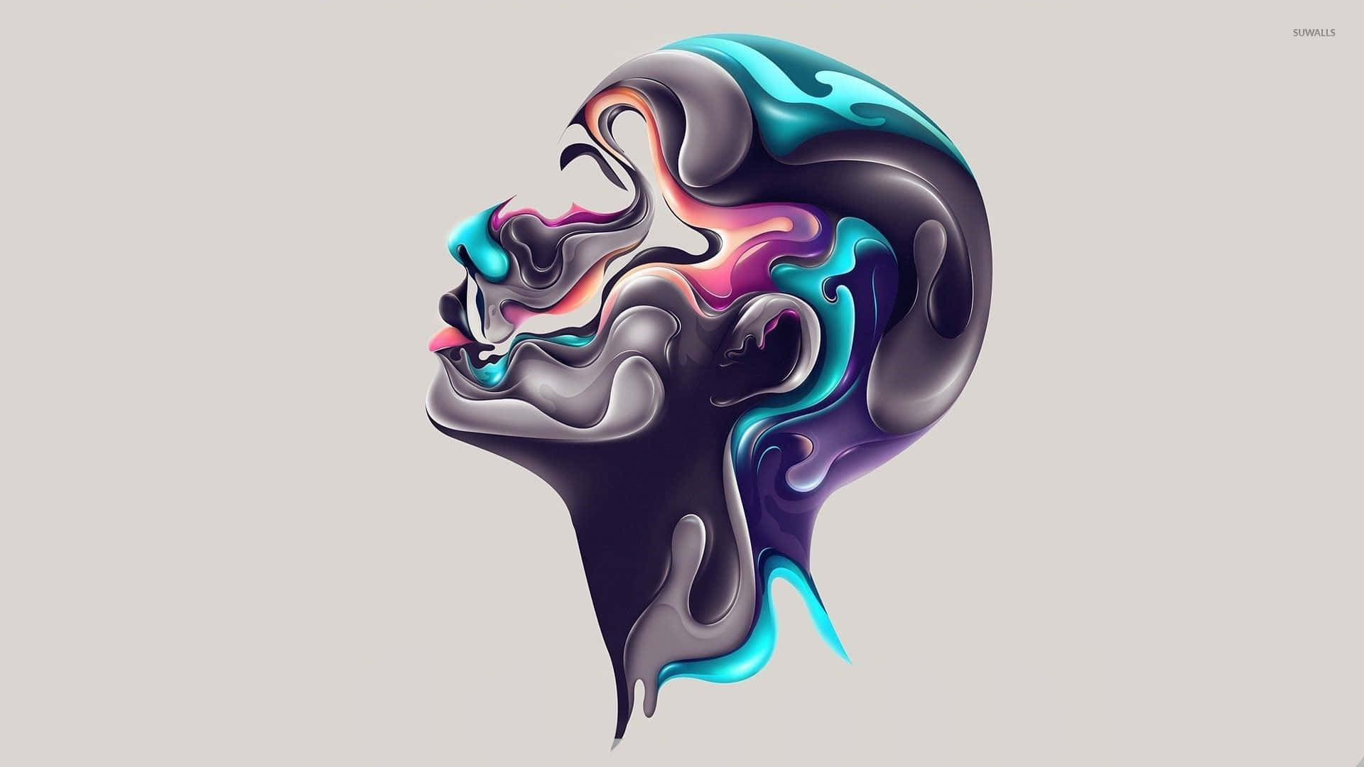 Surrealism Modern Head Background