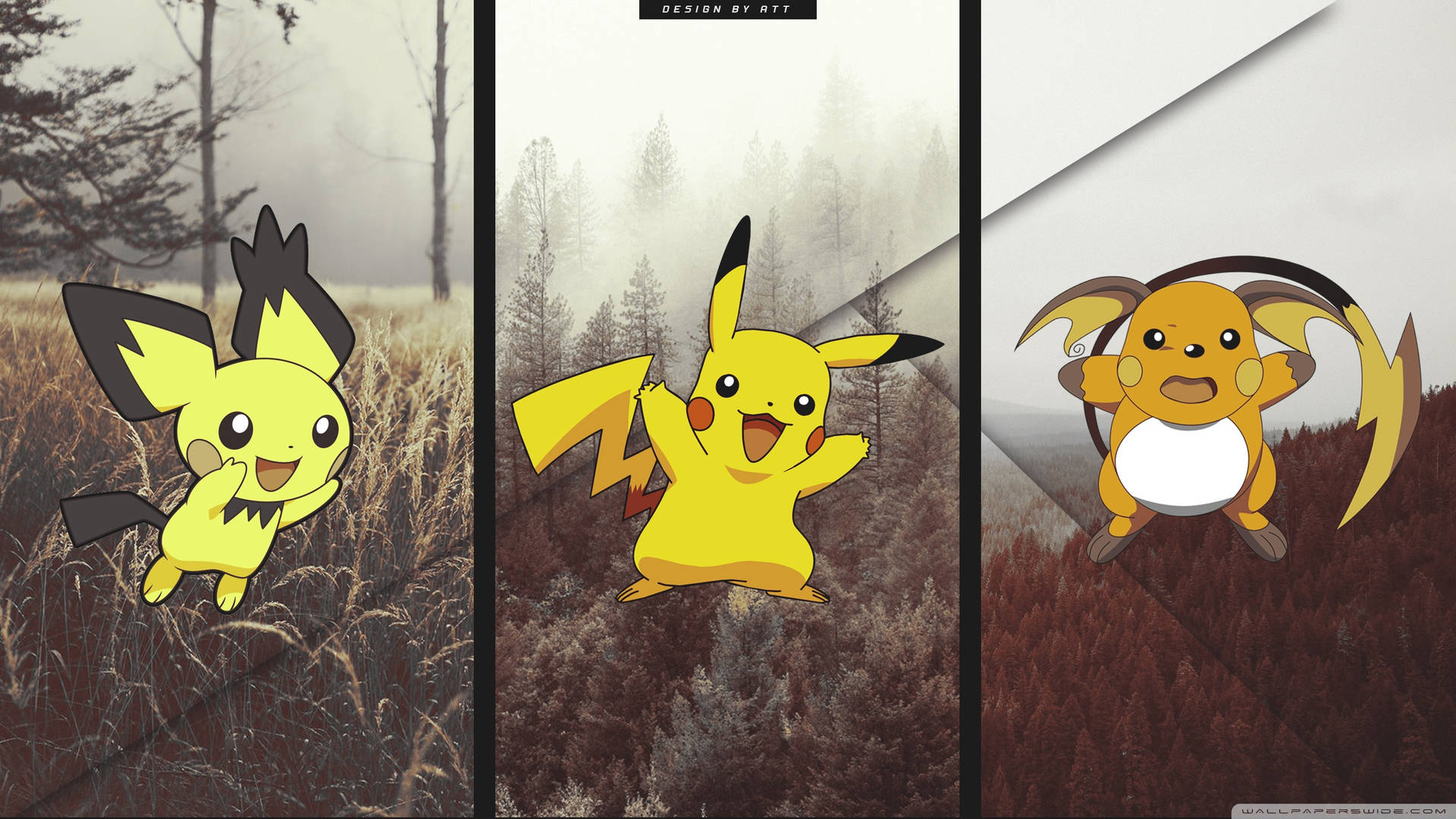 Surrounded By Nature: Raichu Evolution Background