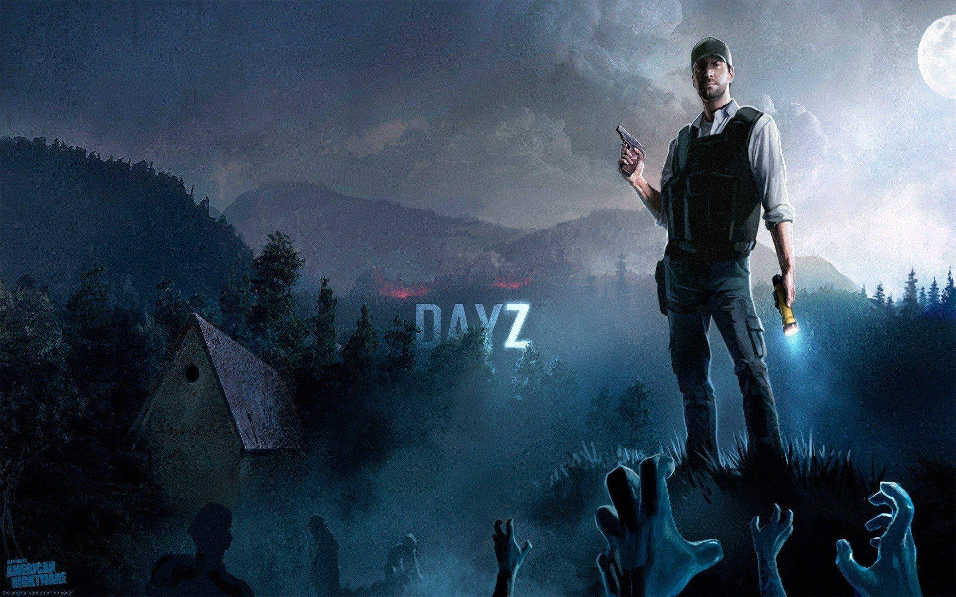 Survivor With Zombies Dayz Desktop Background