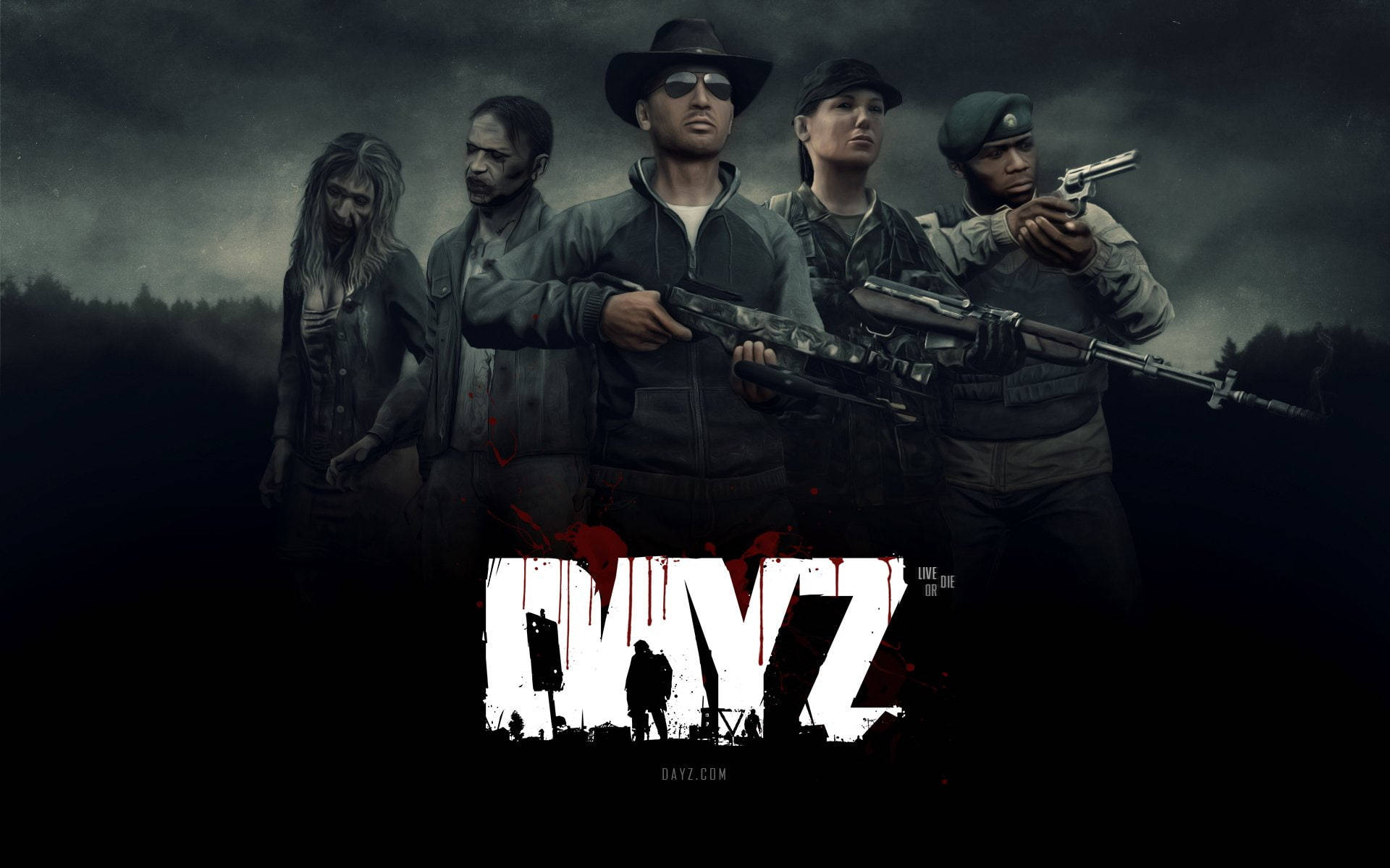 Survivors And Zombies Dayz Desktop Background