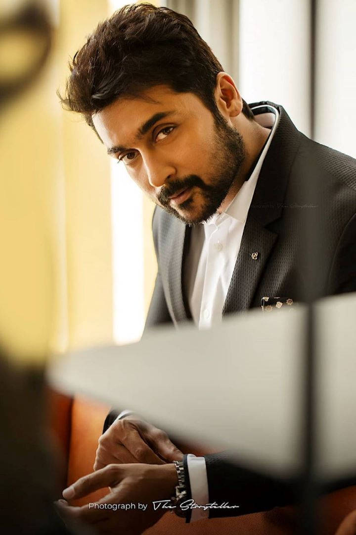 Surya In Formal Top Hd Background