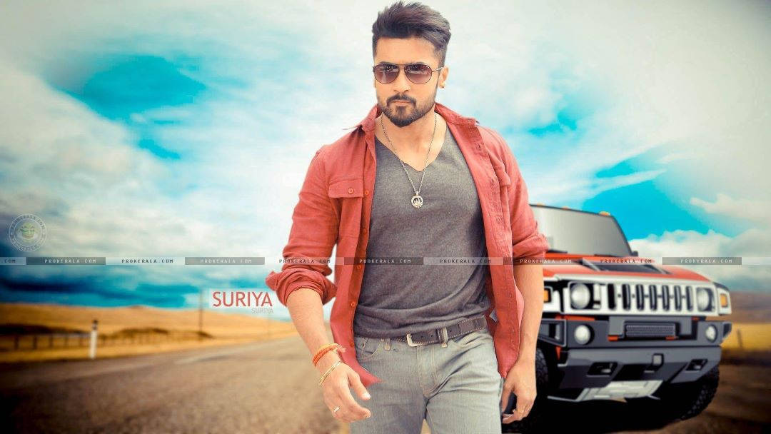 Surya Strong Appeal Look Hd Background