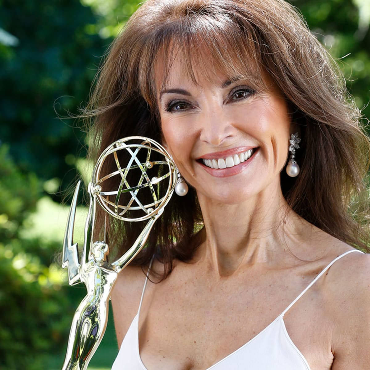 Susan Lucci With Emmy Award Trophy