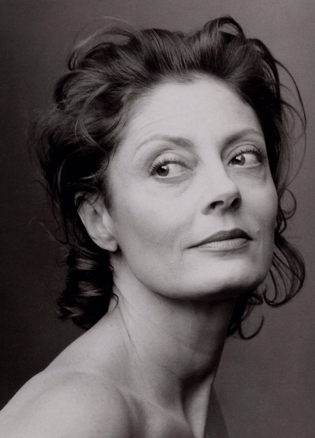 Susan Sarandon Black And White Photograph Background