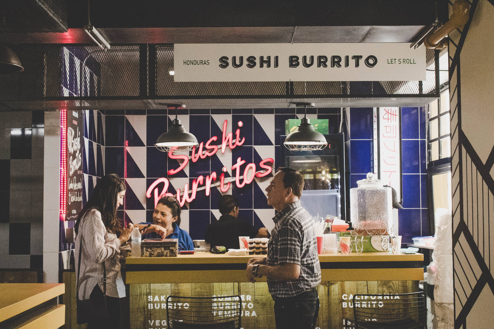 Sushi Burrito Restaurant Background