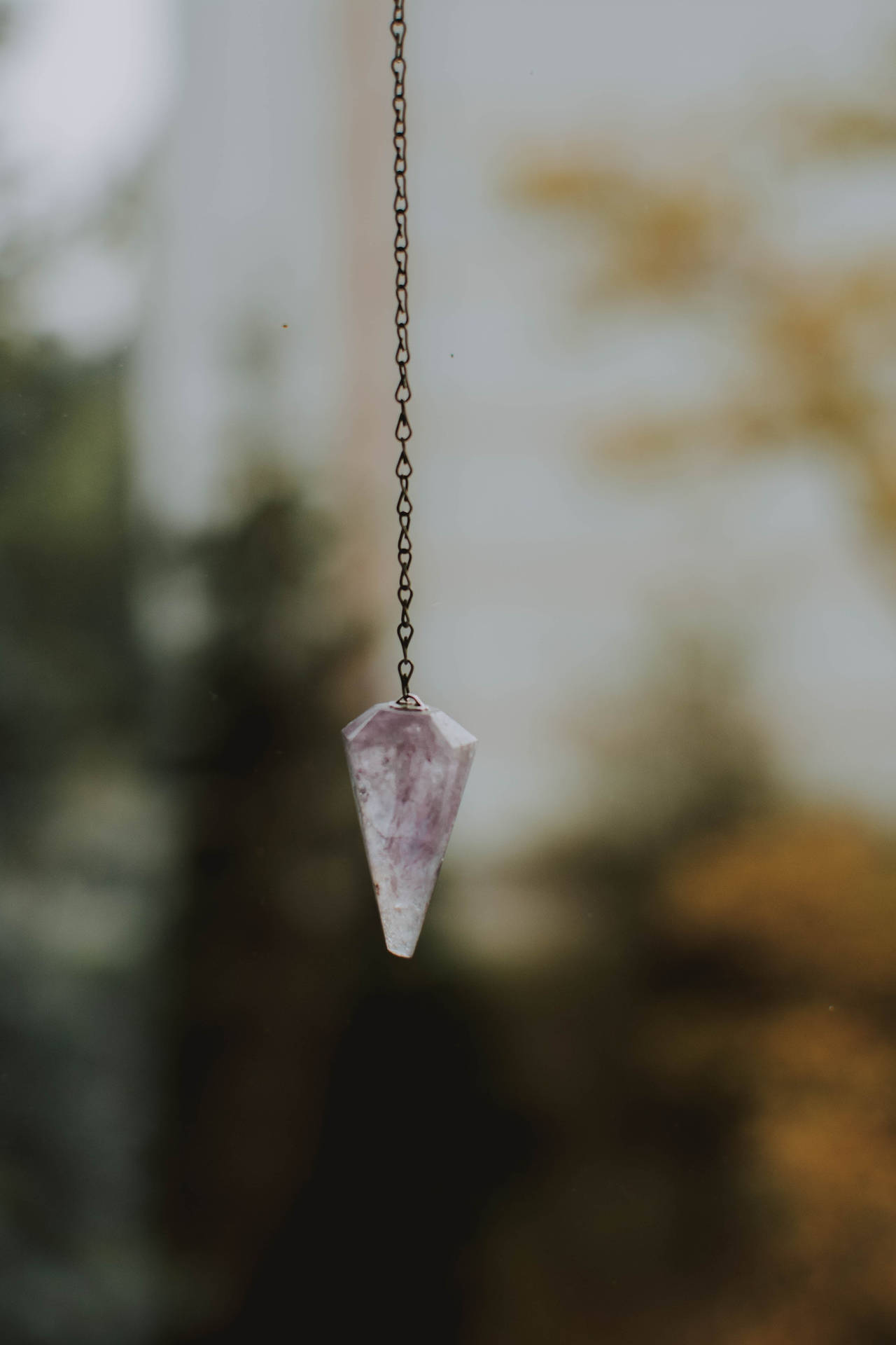 Suspended Amethyst Pendulum