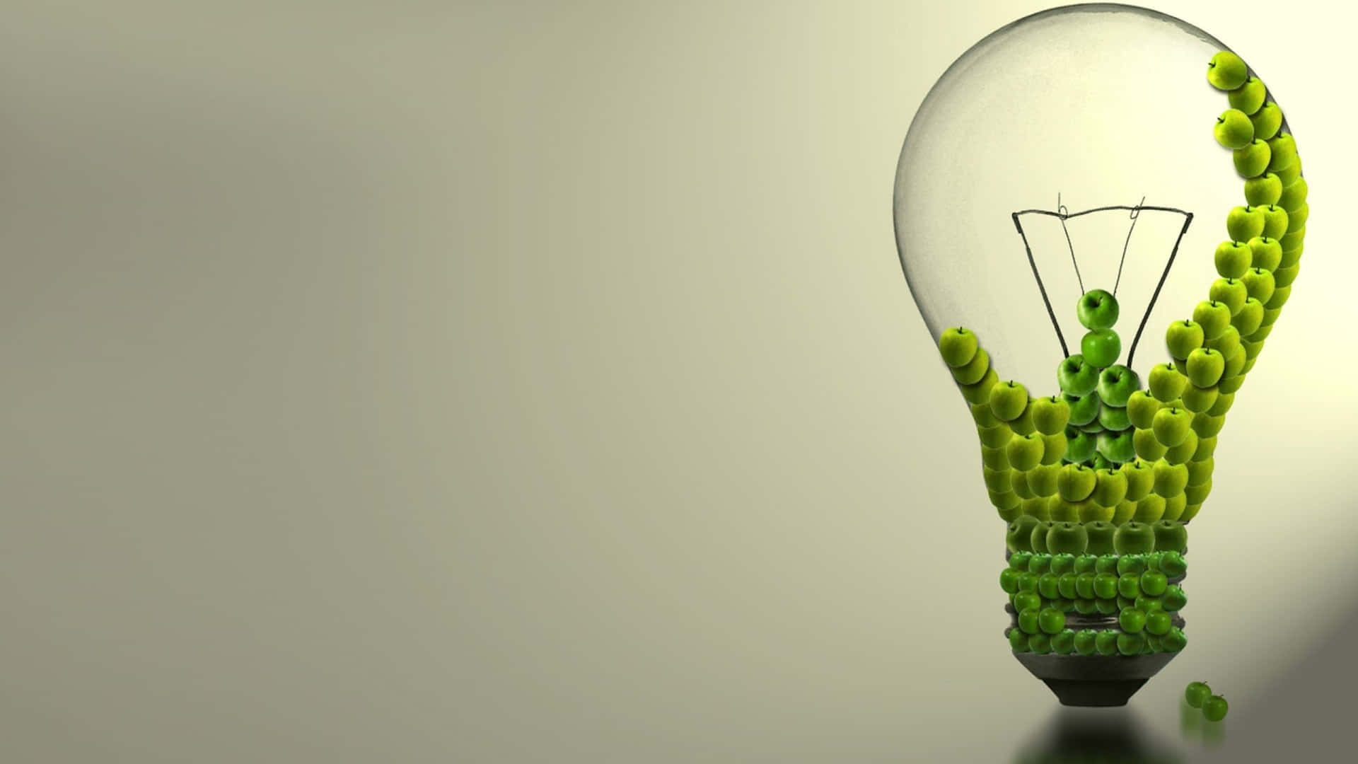 Sustainability Light Bulb Background