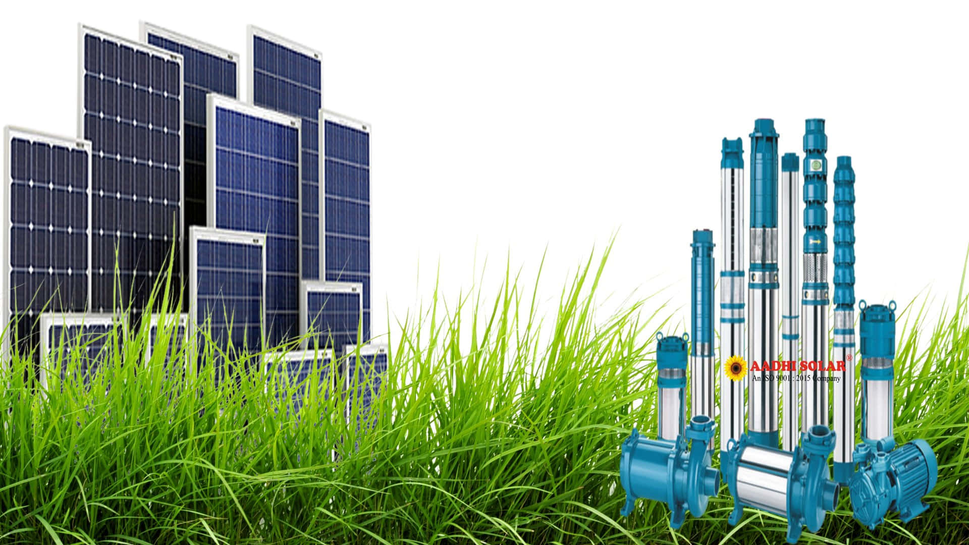 Sustainable Power Generation - Solar Panels Installation Background