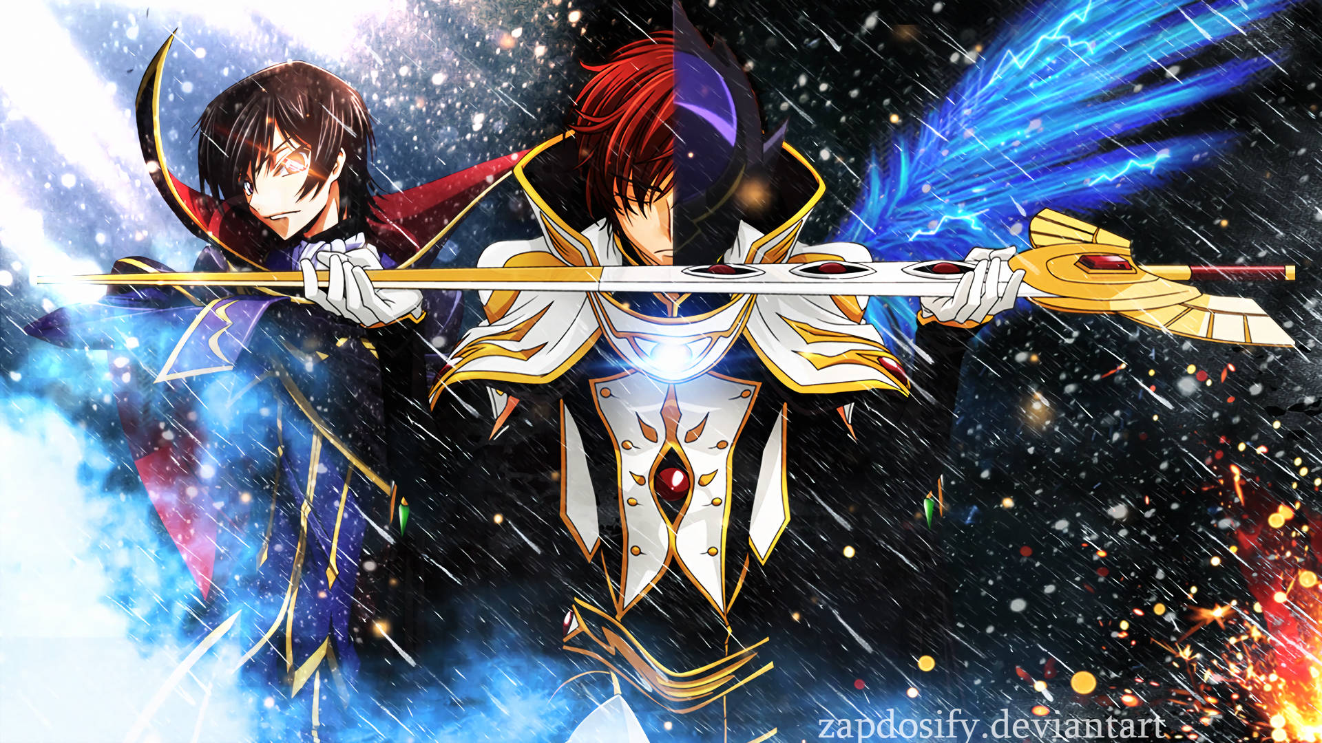 Suzaku And Lelouch Fan Art Background