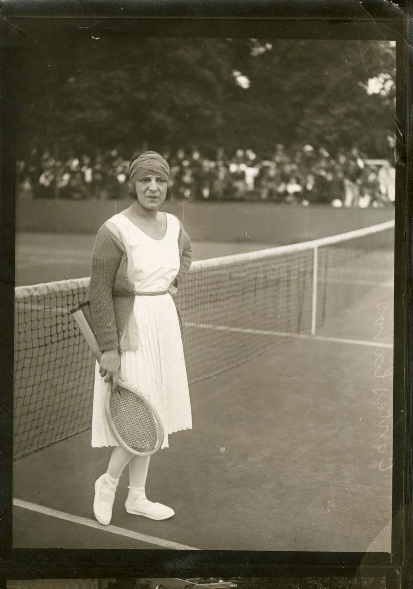 Suzanne Lenglen 1920's Tennis Star Background