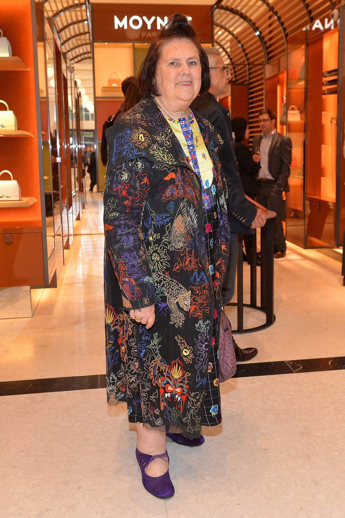 Suzy Menkes Attends The Launch Of Moynat Background