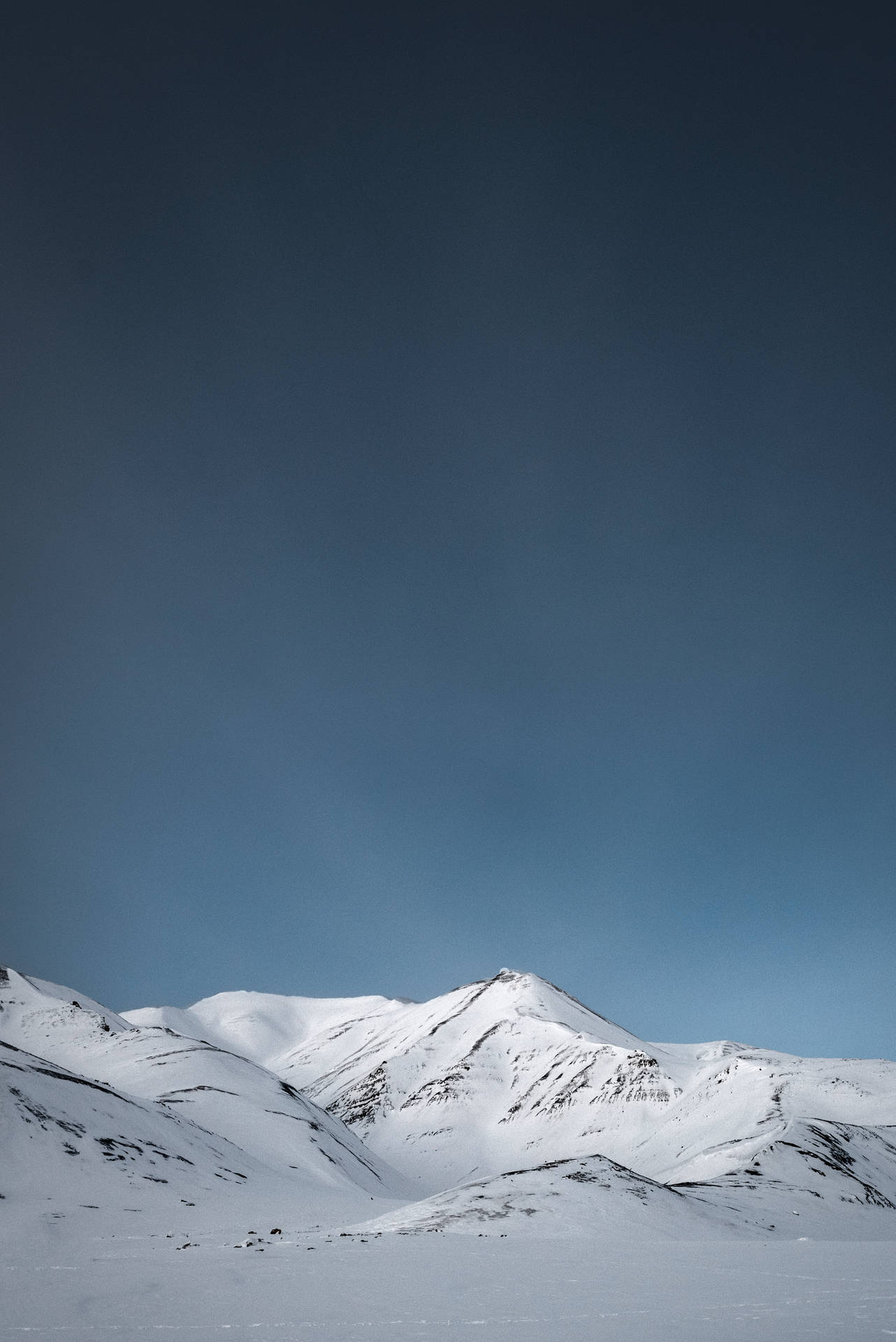 Svalbard Dark Blue Sky