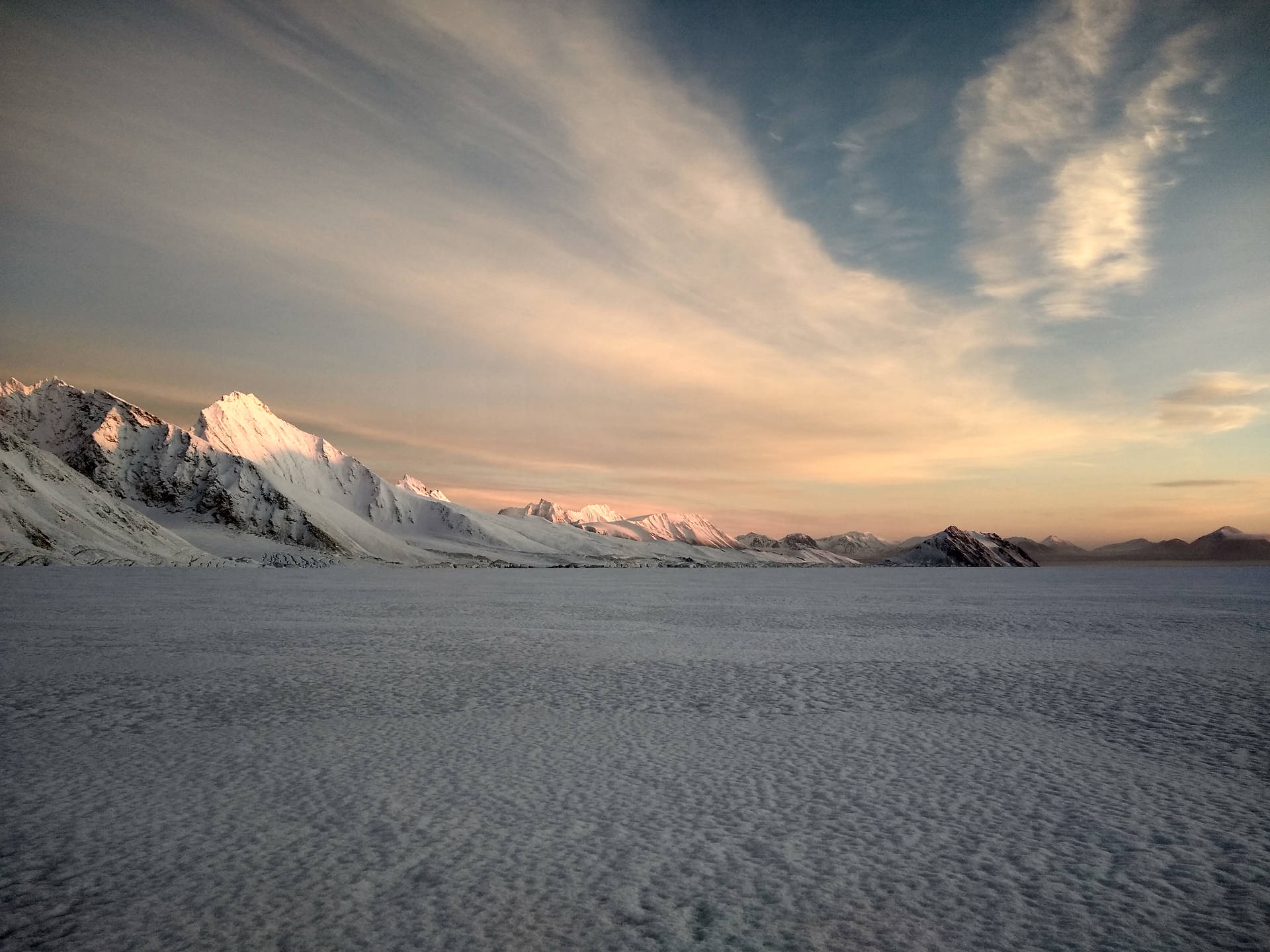 Svalbard Hansbreen Glacier Background