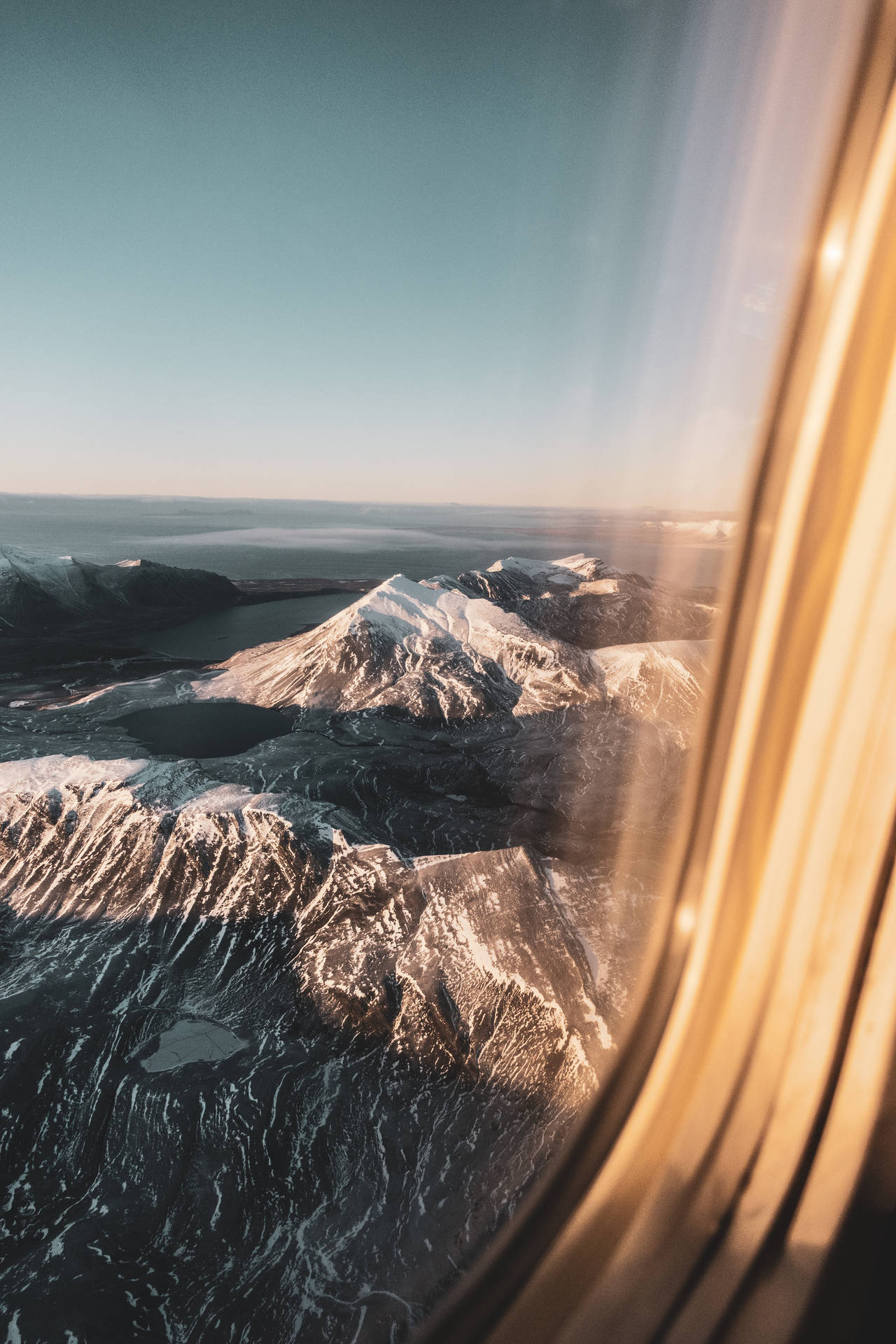 Svalbard Snowy Black Mountains