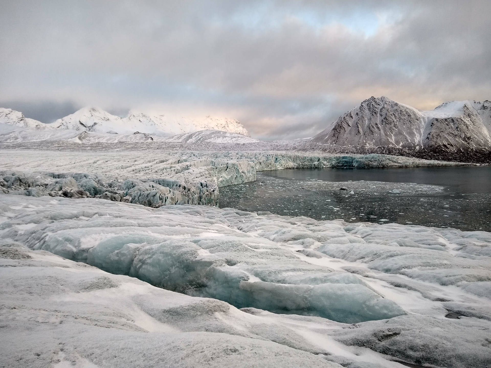 Svalbard Terrain Of Glaciers