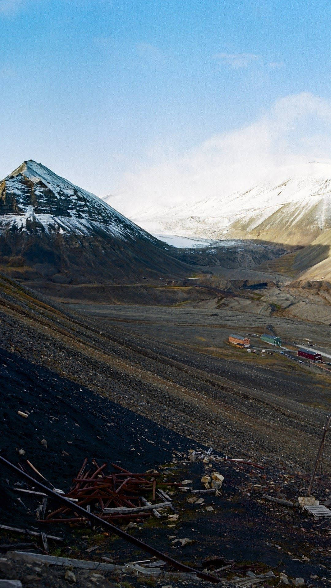 Svalbard White And Black Mountains