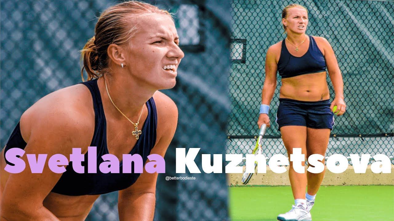 Svetlana Kuznetsova Side-by-side Collage Background