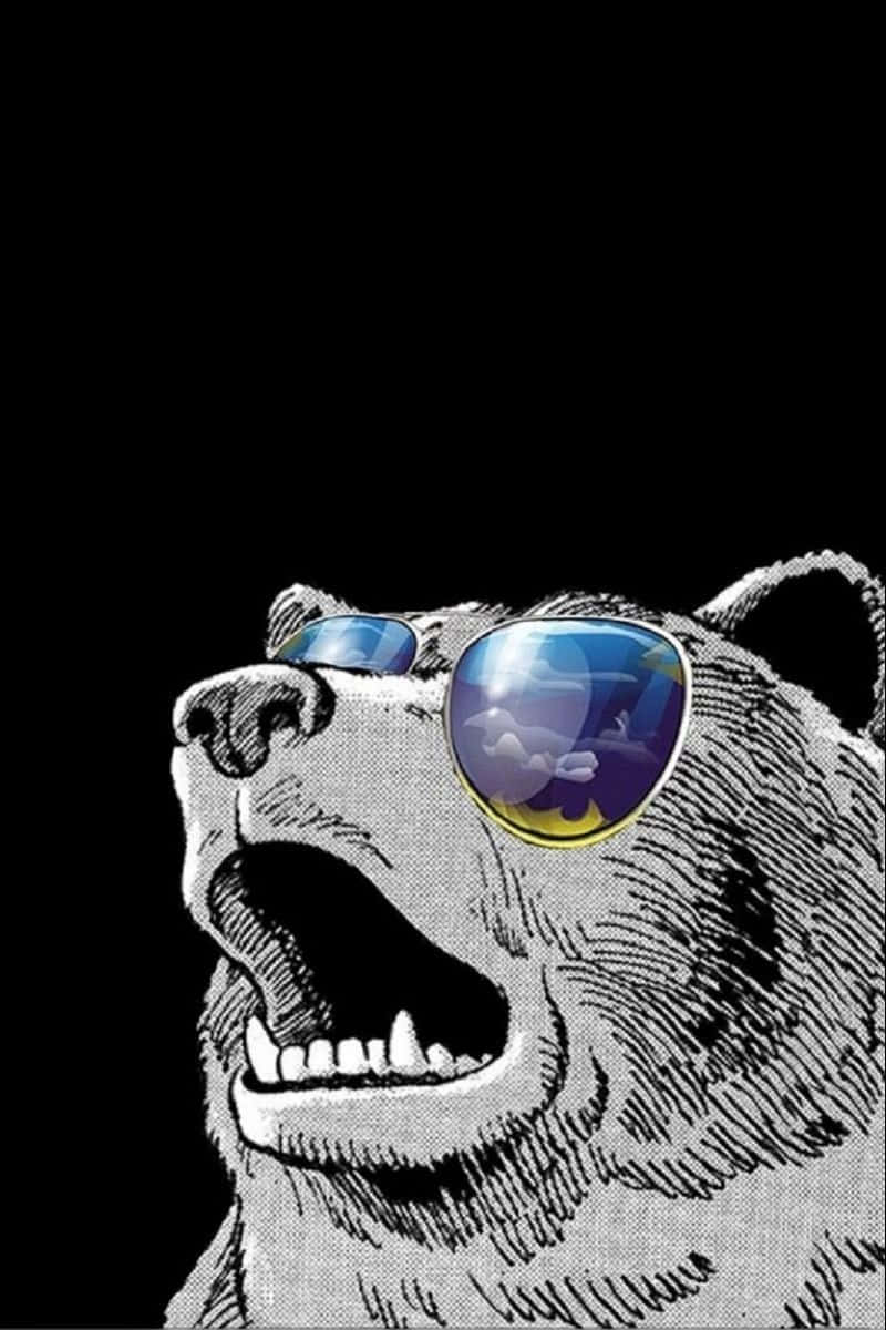 Swag Iphone Shades Animal Background
