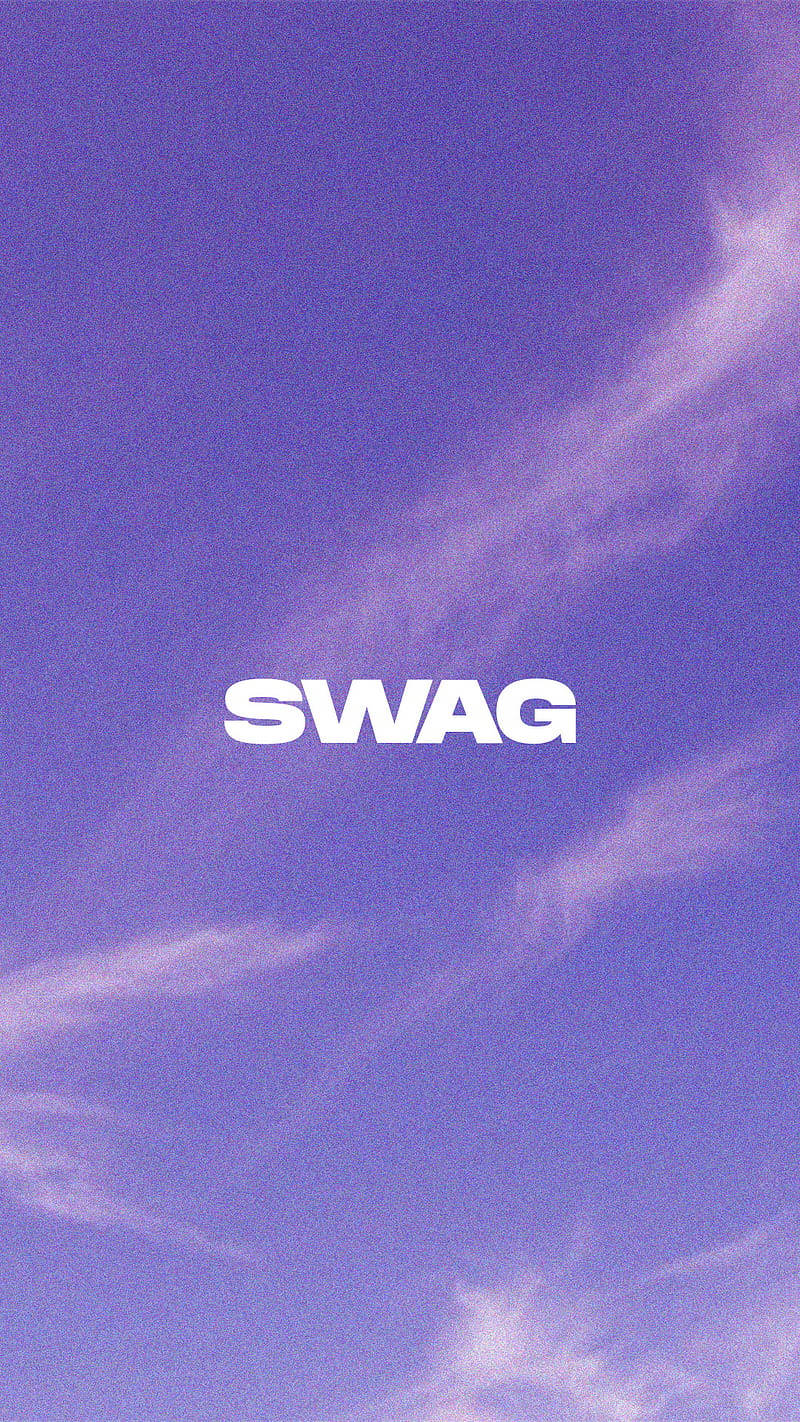 Swag On A Purple Sky Background