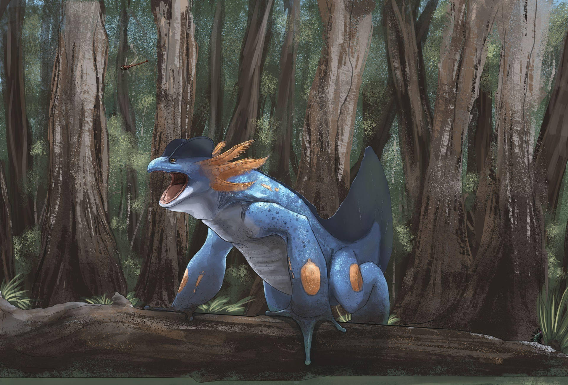 Swampert In The Forest