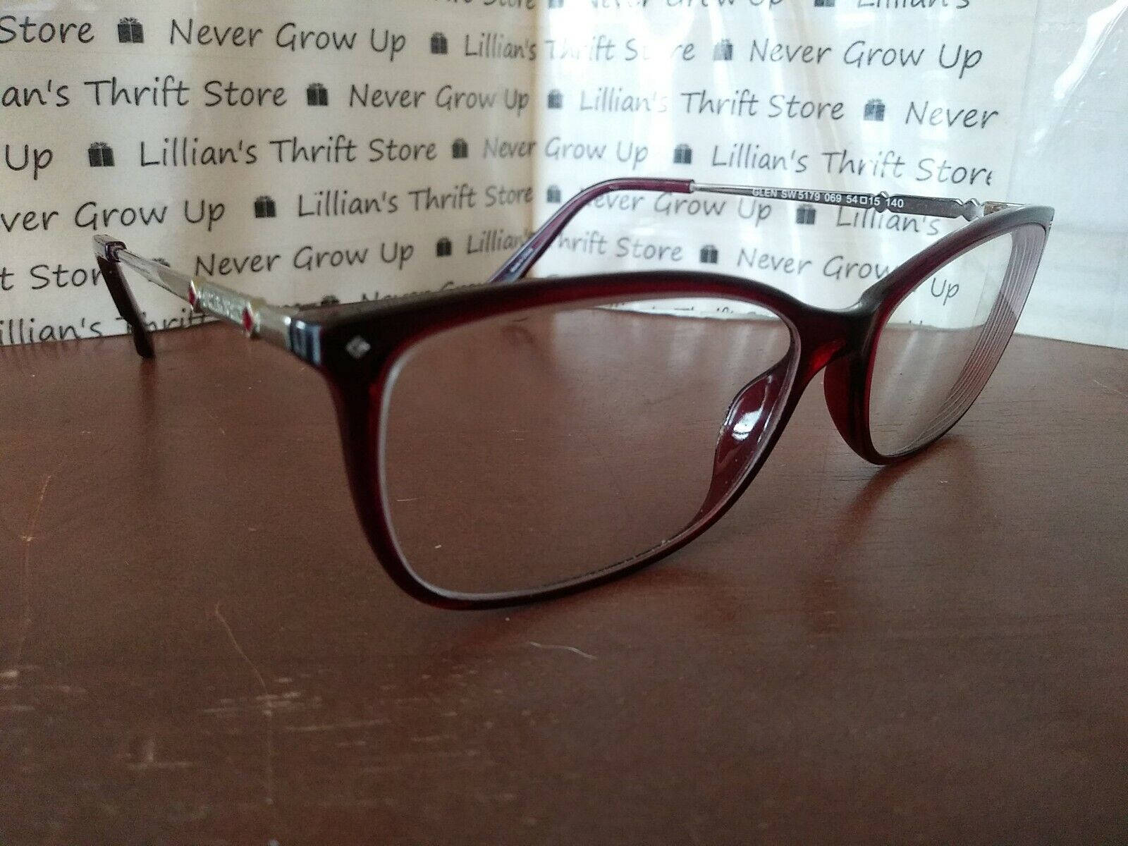 Swarovski Eyeglass Red Frames