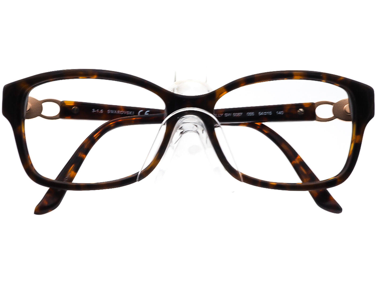 Swarovski Eyeglasses Tortoise Horn Rim Background