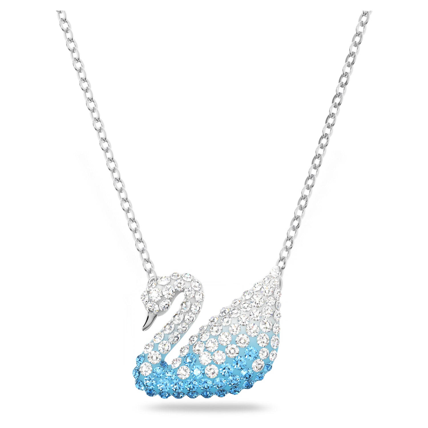 Swarovski Iconic Swan Pendant Blue Background