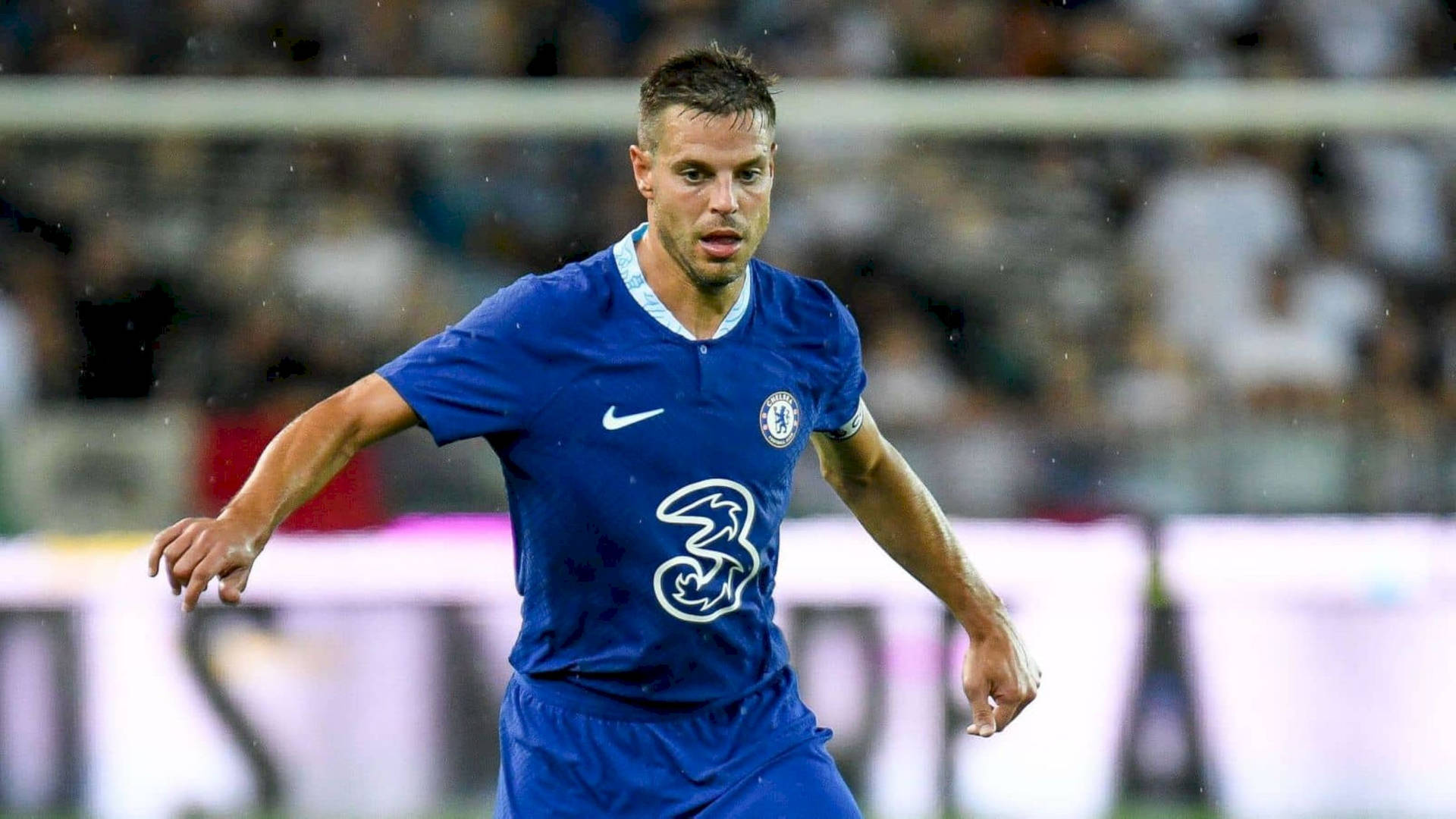 Sweaty César Azpilicueta