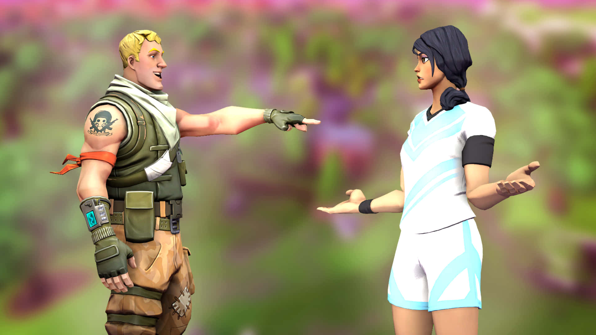 Sweaty Soccer Skin Ready For The Big Match Background