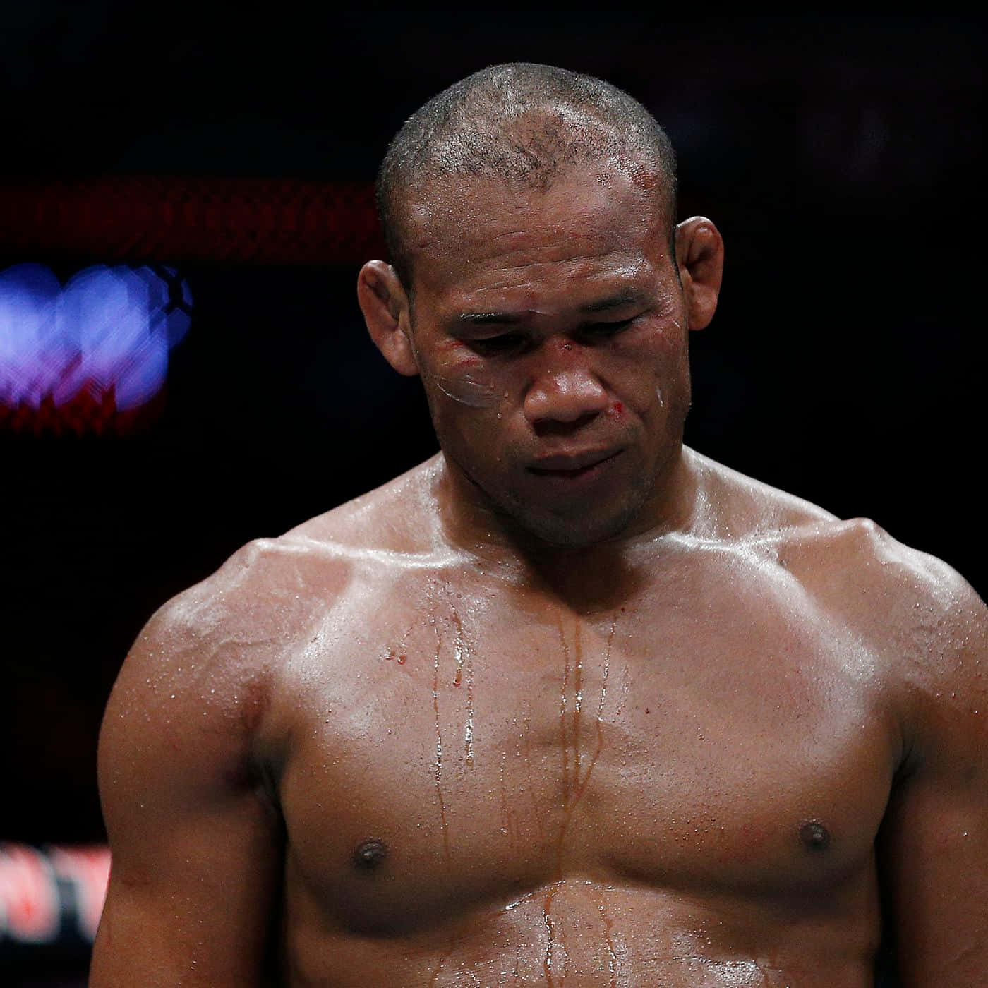 Sweaty Ufc Fighter Ronaldo Souza Background