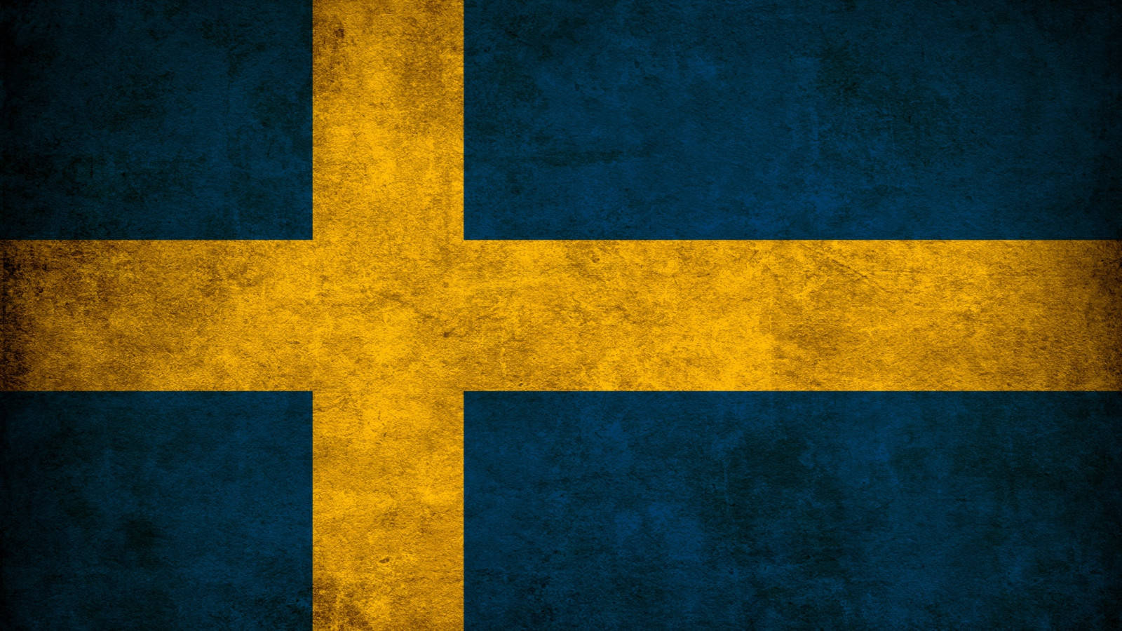 Sweden Flag Grunge Art