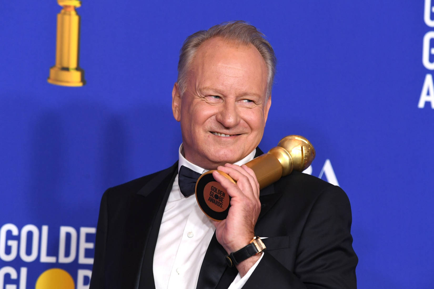 Swedish Actor Stellan Skarsgård 77th Golden Globe Trophy