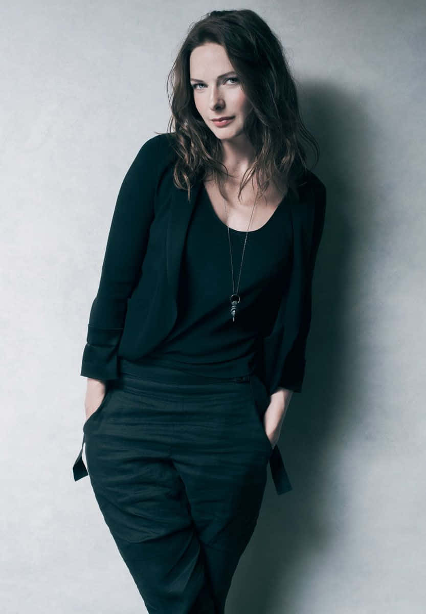 Swedish Actress Rebecca Ferguson All Black Attire