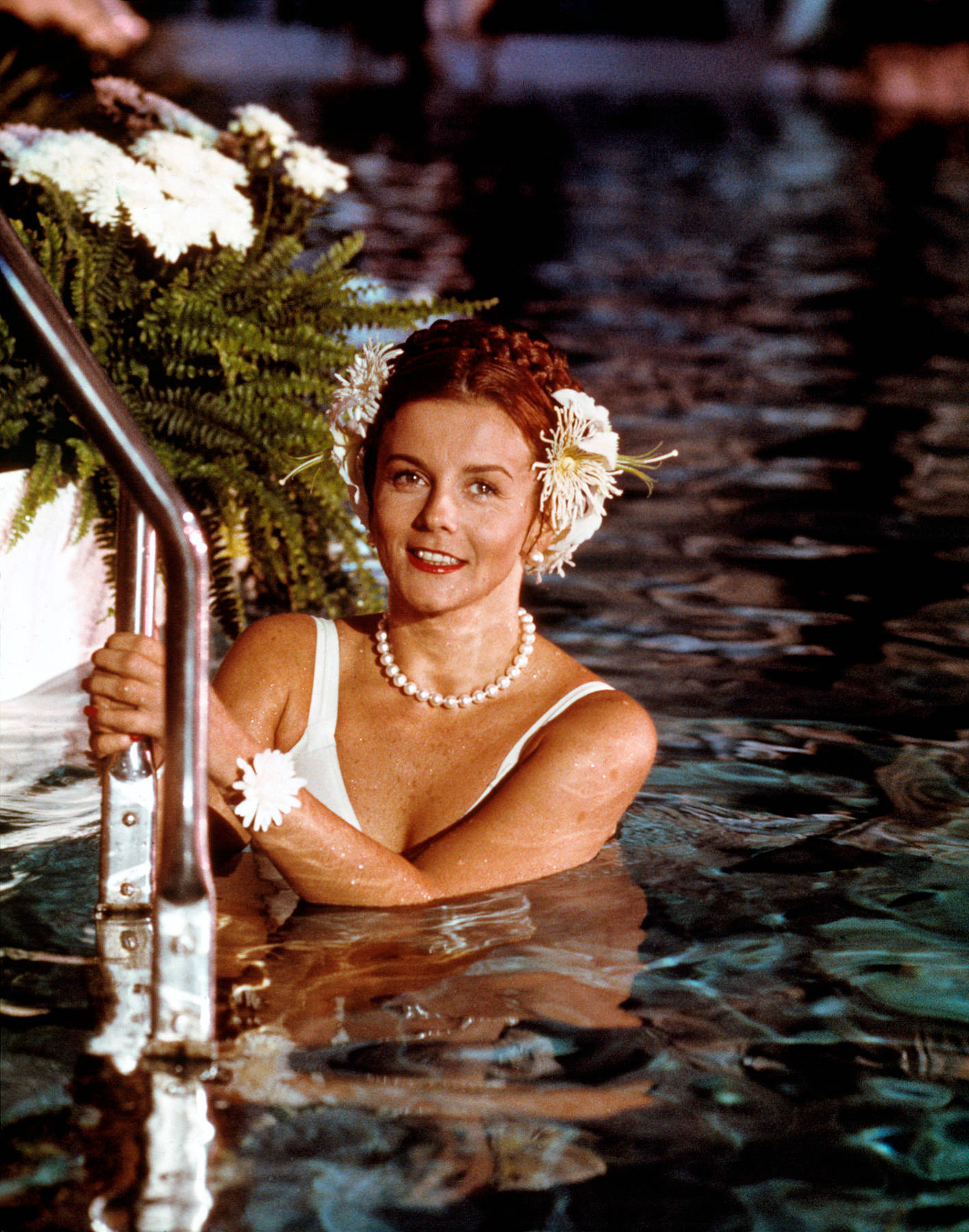 Swedish American Actress Ann Margret Underwater Shot Background