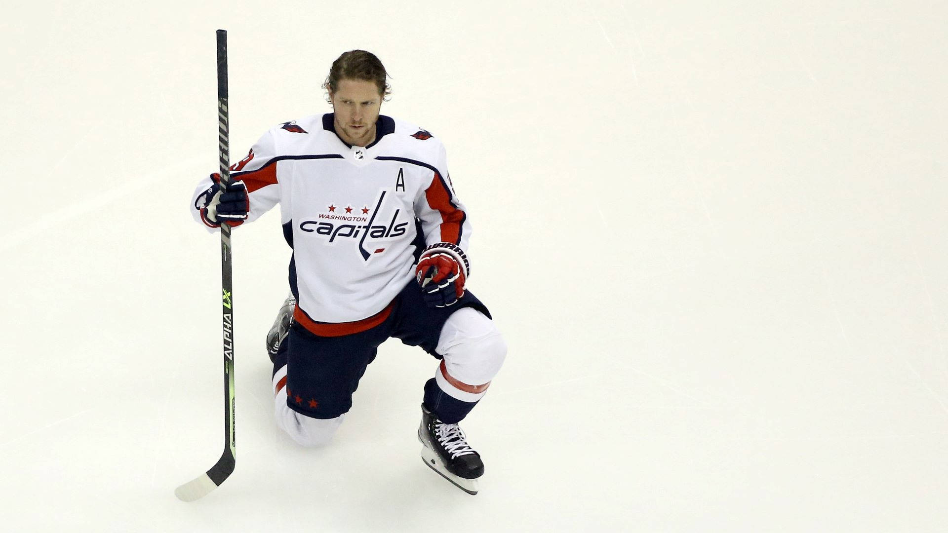 Swedish Athlete Nicklas Backstrom In White Background