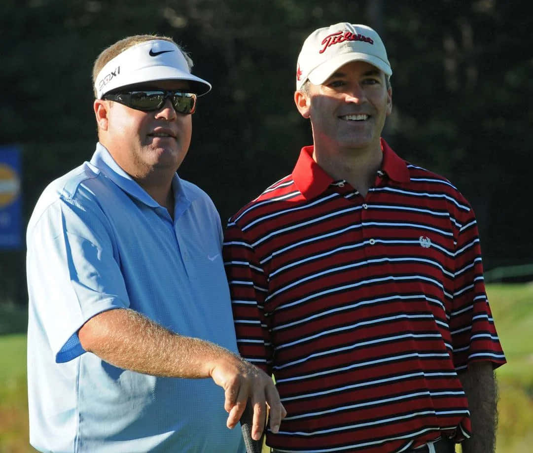 Swedish Professional Golfer Carl Pettersson Taking A Swing