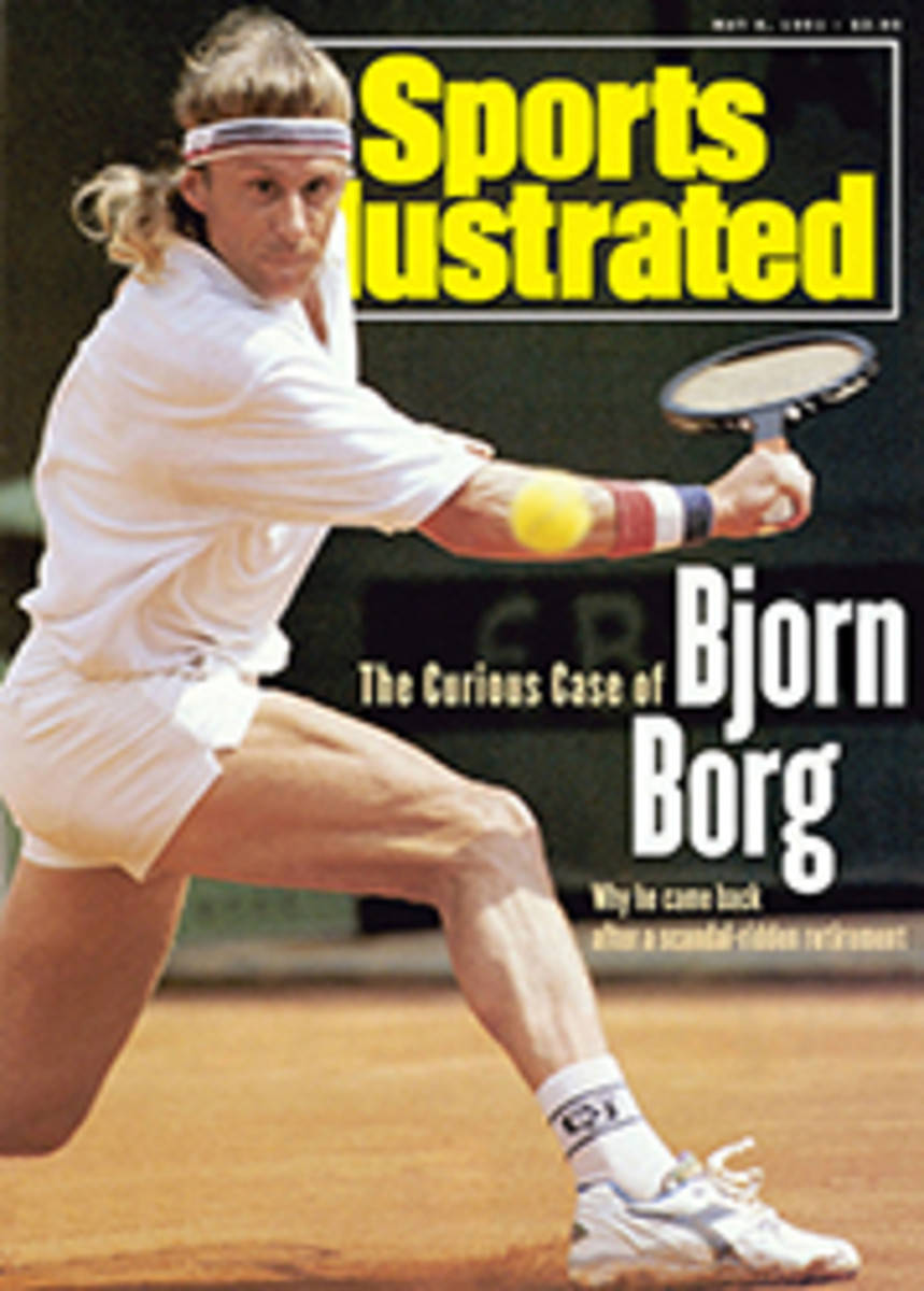 Swedish Tennis Player Björn Borg Magazine Cover Background