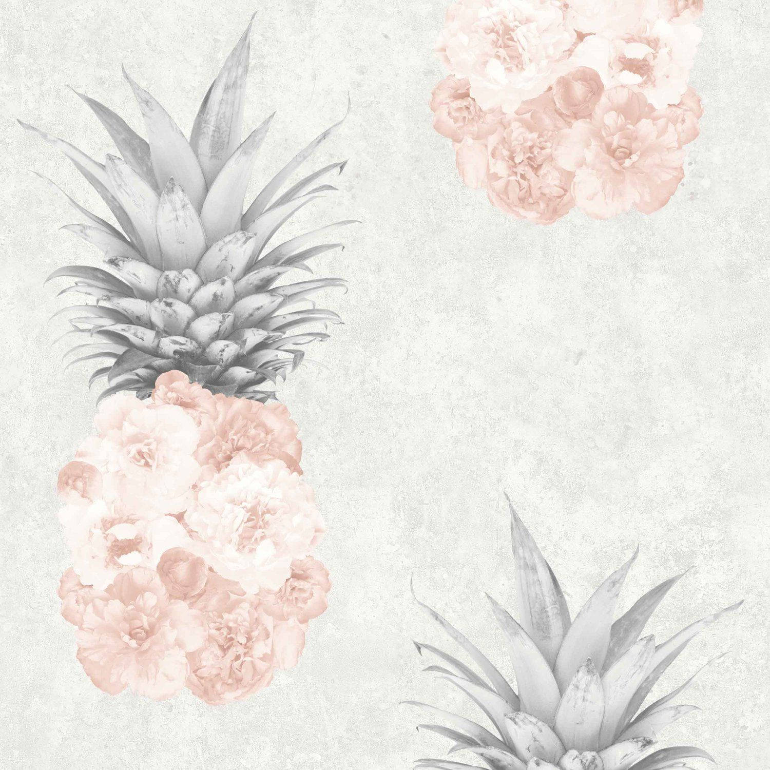 Sweet And Fragrant Pink Pineapples Background