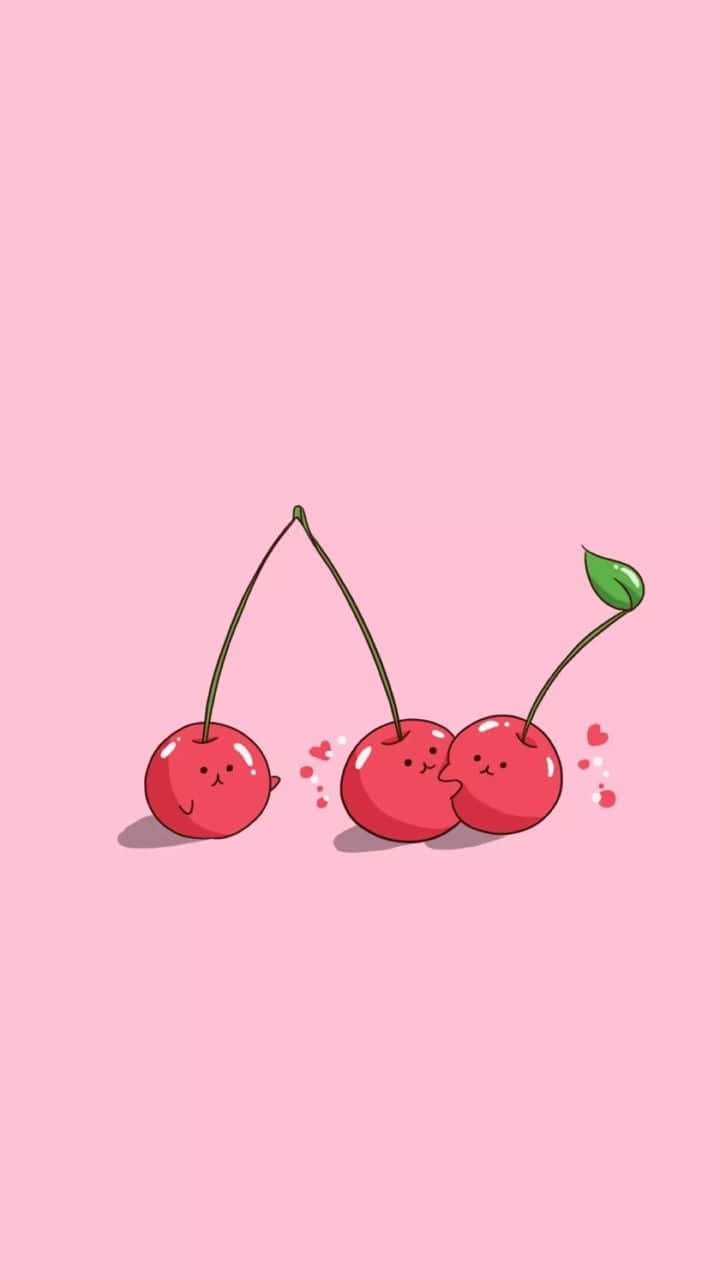 Sweet And Fruity Cherry Aesthetic Background