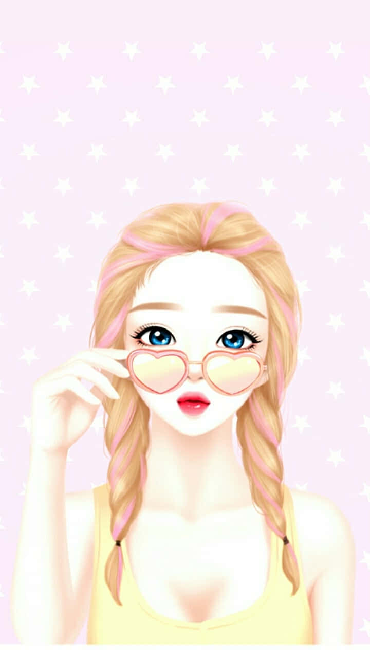 Sweet And Innocent Young Girl Background