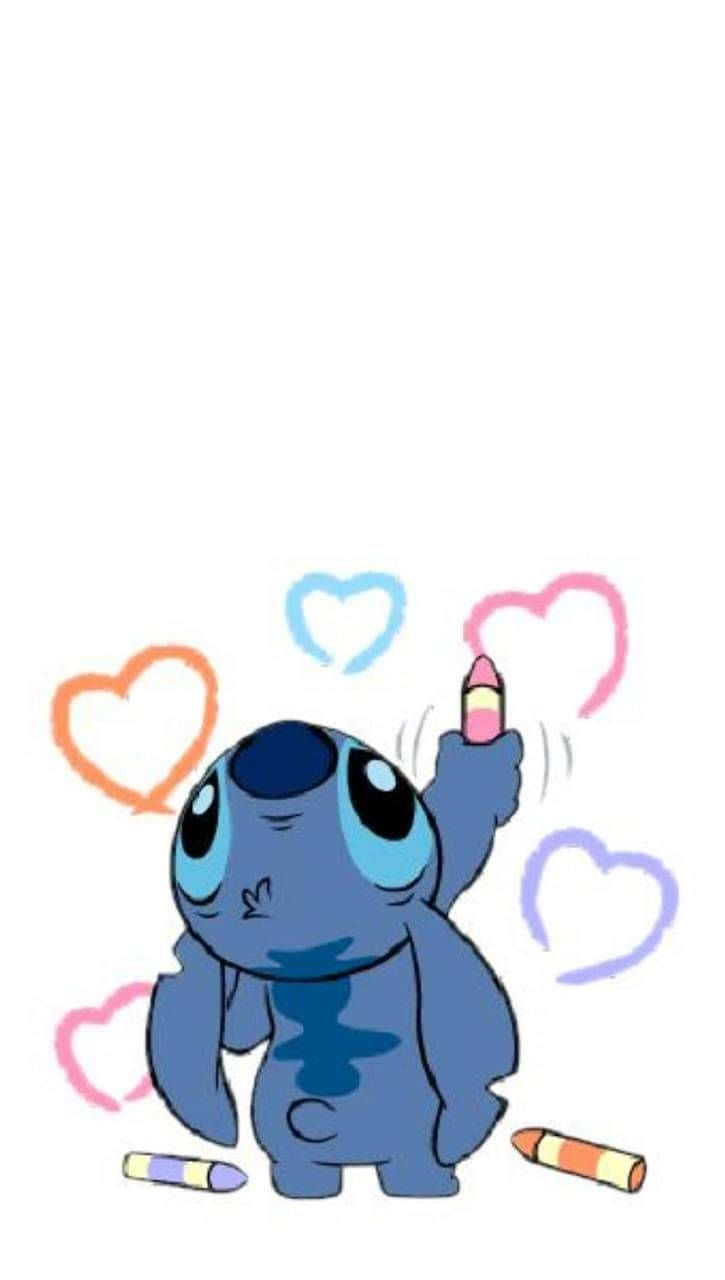Sweet As Can Be With Baby Stitch! Background