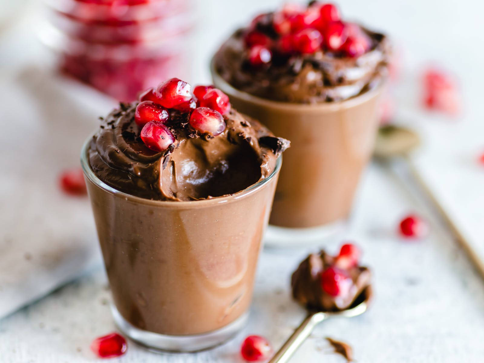 Sweet Chocolate Mousse Background