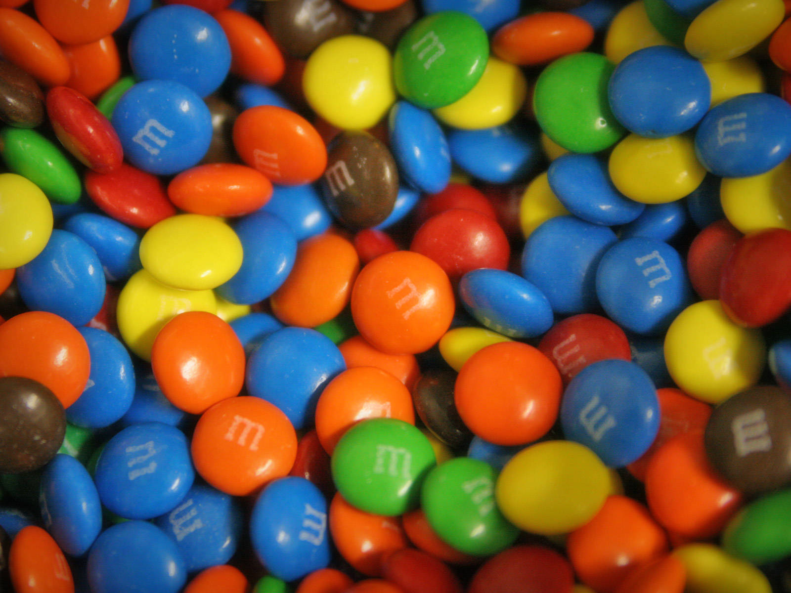 Sweet Chocolate Products Colored M&ms Background