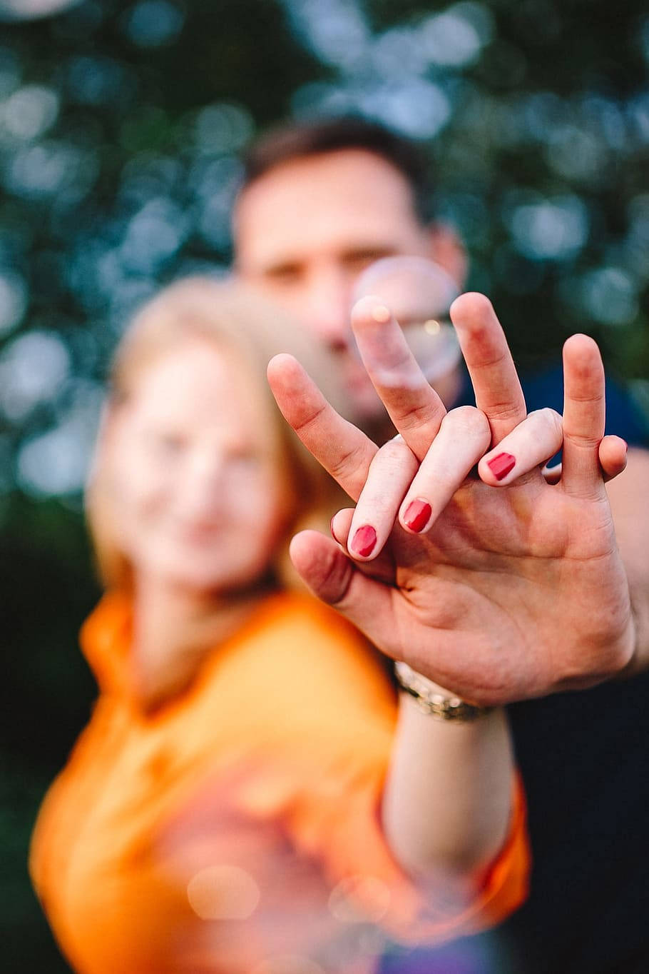 Sweet Couple Hand In Hand