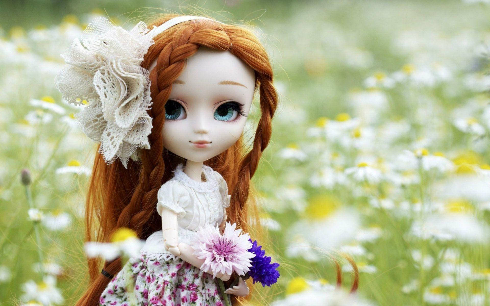 Sweet Doll In Field
