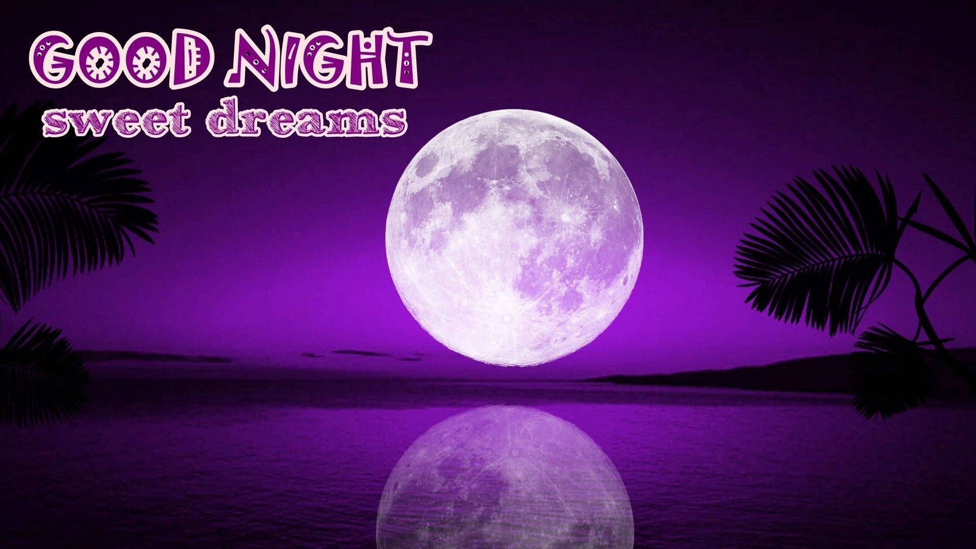 Sweet Dreams In Purple Sky Background