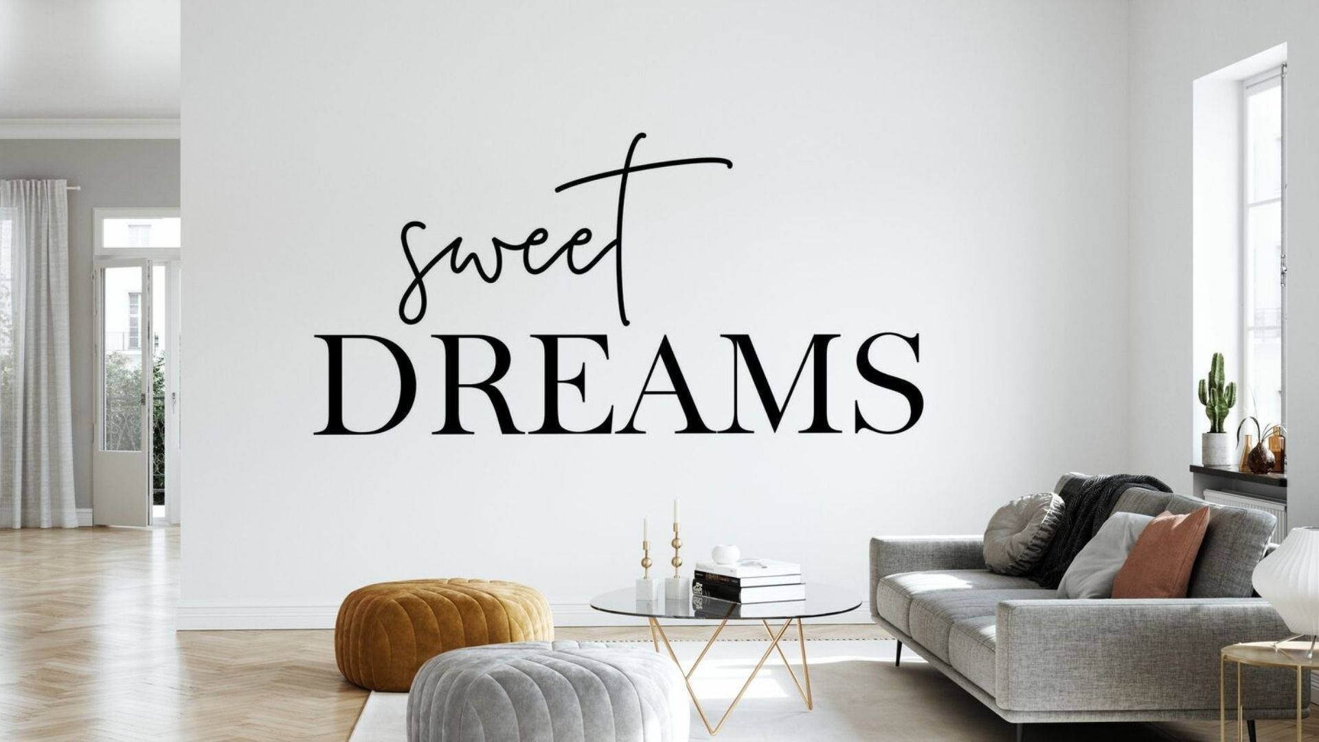 Sweet Dreams On The Wall Background