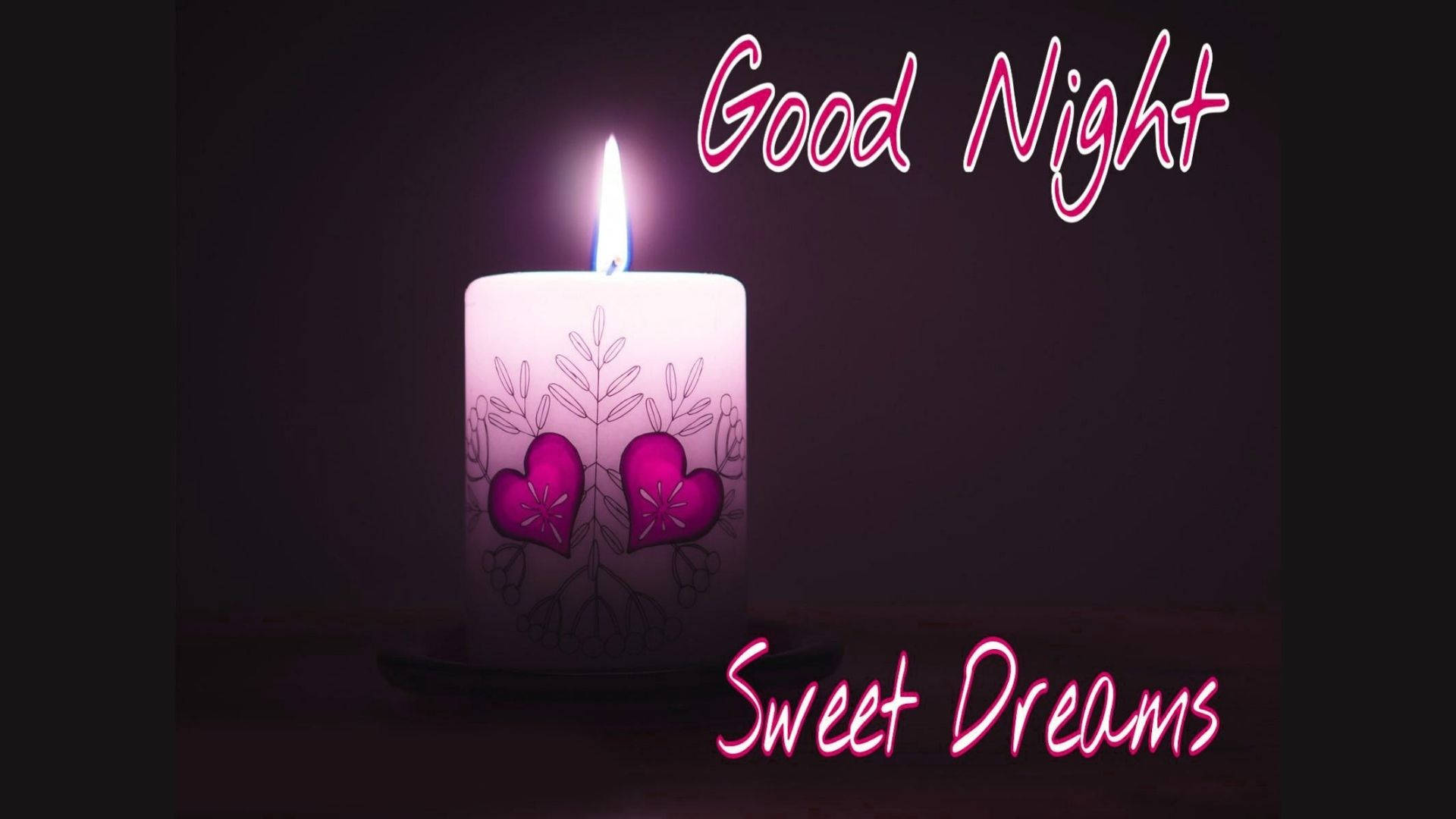 Sweet Dreams With A Candle Background